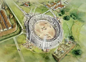Related Images Collection: Chester Roman Amphitheatre J040018