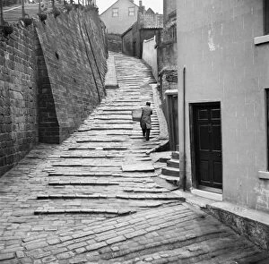 The 1950s Poster Print Collection: The Church Stairs, Whitby a98_15465