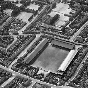 Football grounds from the air Photo Mug Collection: Griffin Park, Brentford EAW068145