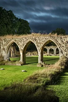 Abbeys and Priories in South-West England Cushion Collection: Hailes Abbey DP184773