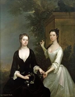 Paintings Pillow Collection: Jervas - Elizabeth and Henrietta Finch J030048