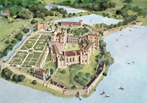 Ancient fortifications Jigsaw Puzzle Collection: Kenilworth Castle J980114