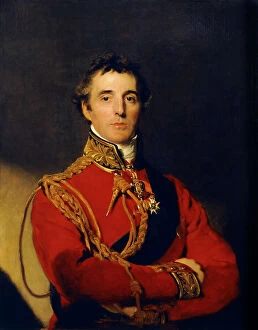 Historical paintings or illustrations related to Waterloo Photo Mug Collection: Lawrence - Duke of Wellington J040044