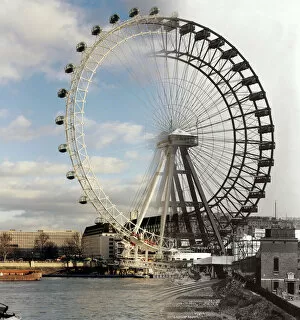 London Eye Metal Print Collection: The London Eye & The Great Wheel FF000710
