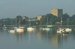 Ancient fortifications Mouse Mat Collection: Portchester Castle N071247