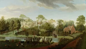 Holland House Canvas Print Collection: Rysbrack - A View of Chiswick House K070015