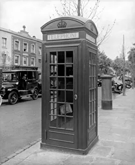 Kensington and Chelsea Collection: Telephone box in 1926 BL28503