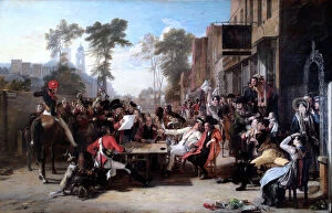 Apsley House paintings Mouse Mat Collection: Wilkie - Chelsea Pensioners reading the Waterloo Despatch N070447