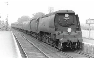 Lydford Fine Art Print Collection: Southern Locomotive, Lydford, at Okehampton Station, 1957