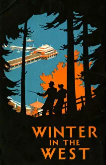 Publicity Canvas Print Collection: Winter in the West publicity guide, 1933