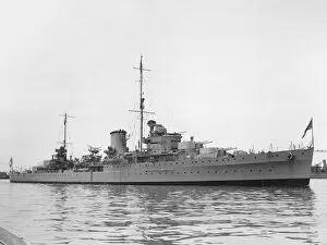 Warships Photographic Print Collection: HMS Ajax, 1936