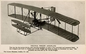 Wings Collection: 1903 Wright Flyer on display in the Science Museum, London