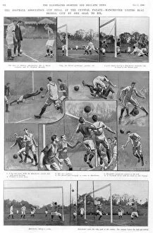 Bristol Poster Print Collection: 1909 FA Cup Final: Manchester United beats Bristol City 1-0