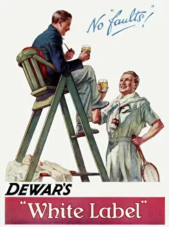 Label Collection: Advert for Dewars White Label Scotch Whisky