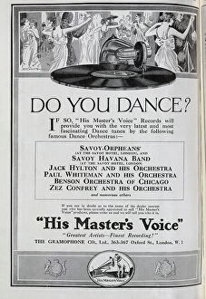 Stylus Collection: Advertisement for the Gramophone Company Limited. Showing couples dancing, with Gramophone record