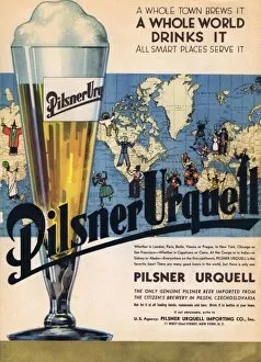Related Images Collection: Advert for Pilsner Urquell