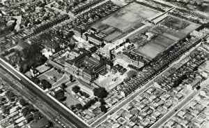 Poor Collection: Aerial view of Forest Gate Hospital, East London