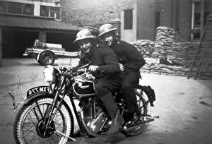 Riders Collection: AFS despatch rider and messenger, WW2