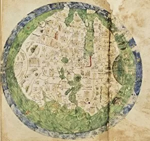 Italy Collection: Andrea Biancos Atlas, 1436. Page 10, World Map
