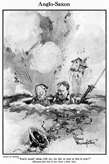 Hole Collection: Anglo-Saxon by Bruce Bairnsfather, WW1 cartoon