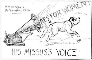 Nipper Collection: Anti-Suffrage Cartoon His Missus Voice