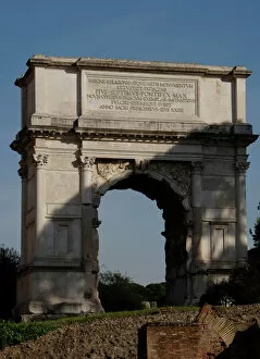 Inscription Collection: Arch of Titus. Rome. Italy