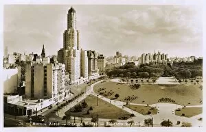Art Deco Architecture Premium Framed Print Collection: Argentina - Buenos Aires - Kavanagh Building