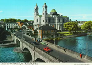 Roman Roman Metal Print Collection: Athlone and River Shannon, County Westmeath, Ireland
