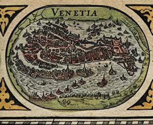 1596 Collection: Atlas Novus. Europe, 17th c Venice