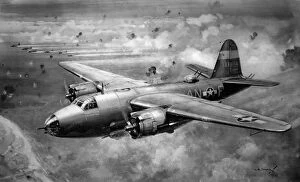 Military Fine Art Print Collection: B-26 Marauder Medium Bomber; Second World War, 1944