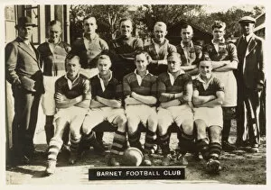 Related Images Canvas Print Collection: Barnet FC football team 1936