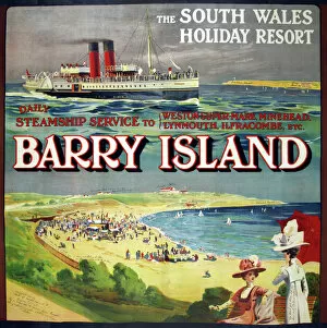 Posters Framed Print Collection: Barry Island poster