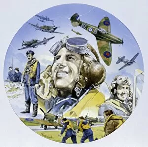 RAF (Royal Air Force) Canvas Print Collection: The Battle of Britain