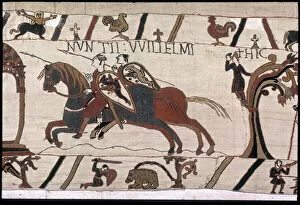 Normandy invasion Canvas Print Collection: The Bayeux Tapestry - Norman conquest of England