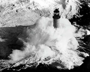 Elements Collection: Bishop Rock Lighthouse in a gale