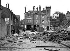 Debris Collection: Blitz in London -- Greenwich fire station, WW2