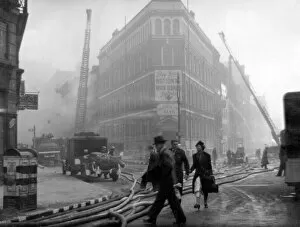 Smoky Collection: Blitz in London -- St Bride Street, Farringdon Street, WW2