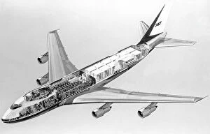 Boeing Collection: Boeing 747-100 Combi cutaway