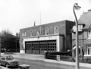 Related Images Fine Art Print Collection: Borough of Beddington and Wallington Fire Station, Surrey
