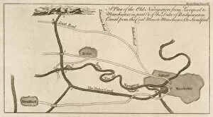 Manchester Collection: Bridgewater Canal Map