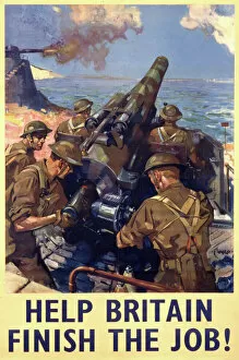 Soldiers Collection: British WWII poster