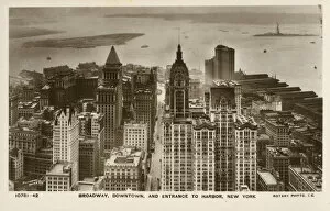 New Items from the Grenville Collins Collection: Broadway, Downtown and the Entrance to the Harbour, New York