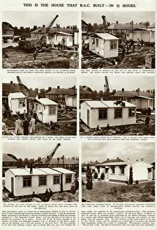 Living Collection: Building of a prefabricated houses in 3 hours 1945