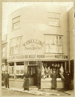 Pavement Collection: Butchers Shop, High Street, Shoreham-by-Sea, Sussex