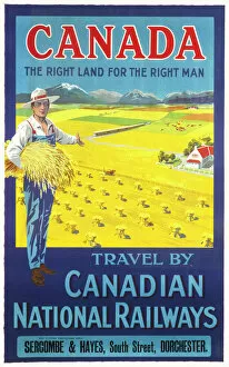 Canadian Collection: Canada, the right land for the right man Poster
