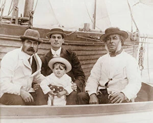 Fred Collection: Captain Collins of Brighton, with his family