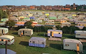 Holidays Collection: Caravans in Martello Camp, Walton-on-the-Naze, Essex