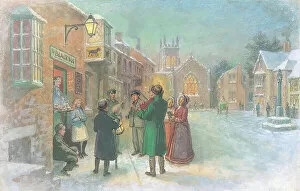 The J Salmon Archive Collection Jigsaw Puzzle Collection: Carol singing wassail cup wassailing wassailers