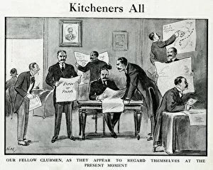 Cartoon Photographic Print Collection: Cartoon, Kitcheners All, WW1
