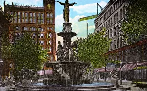 New Images from the Grenville Collins Collection Mouse Mat Collection: Cincinnati, Ohio, USA - Fountain Square